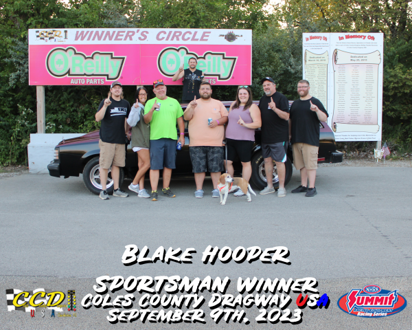 Blake Hooper Sportsman Win September 9, 2023