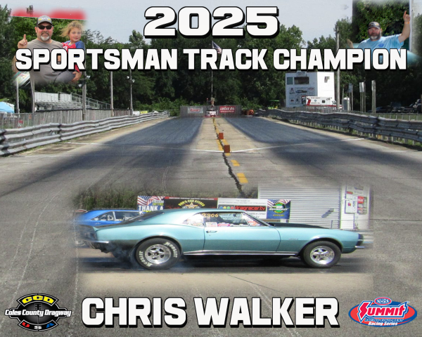 2025 Sportsman Track Champion - Chris Walker