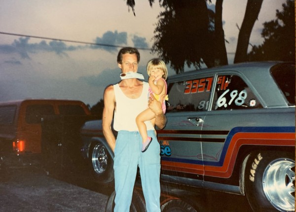 Gary & little Sare in the winners circle.jpeg