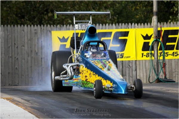Mark Hopper doing a Burnout